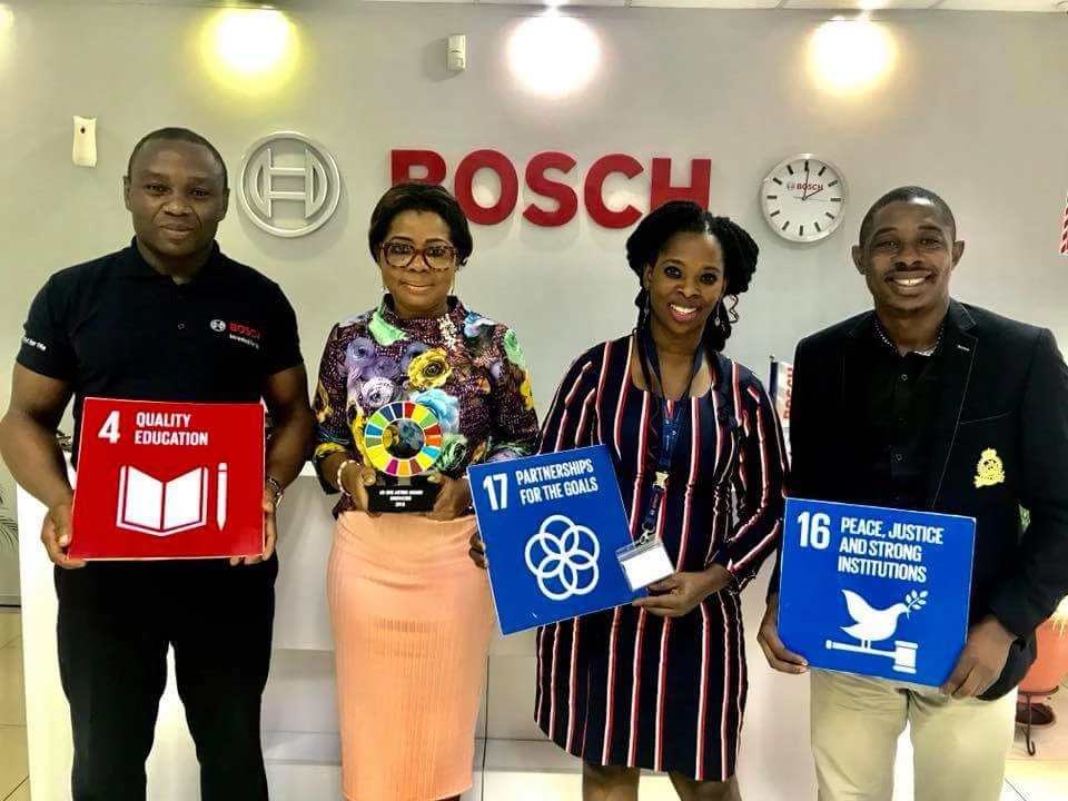 BOSCH Welcome CYIAC Team At Their Head Office In Lagos, Nigeria.